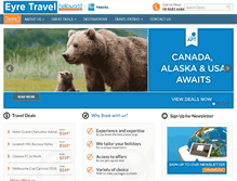 Tablet Screenshot of eyretravel.com.au